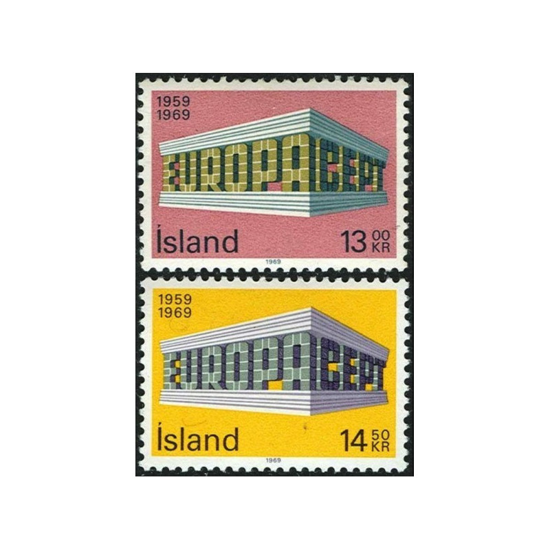 Islandijos pašto ženklai (1969) - Fantastiškos Europa ženklų kainos‎