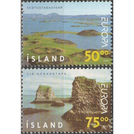 Islandijos pašto ženklai (1999). Gamtos rezervatai ir draustiniai