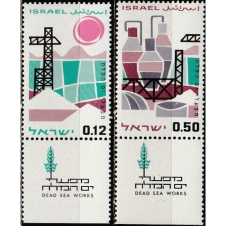 Israel stamps (1965) for sale. Mining industry (Dead Sea)