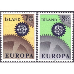 Islandijos pašto ženklai (1967) - Fantastiškos Europa ženklų kainos‎