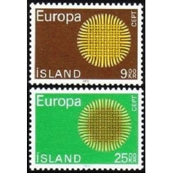Islandijos pašto ženklai (1970) - Fantastiškos Europa ženklų kainos‎
