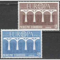 Andora (isp) 1984. CEPT - 25-eri metai, Stilizuotas tiltas