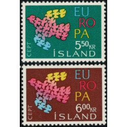 Islandijos pašto ženklai (1961) - Fantastiškos Europa ženklų kainos