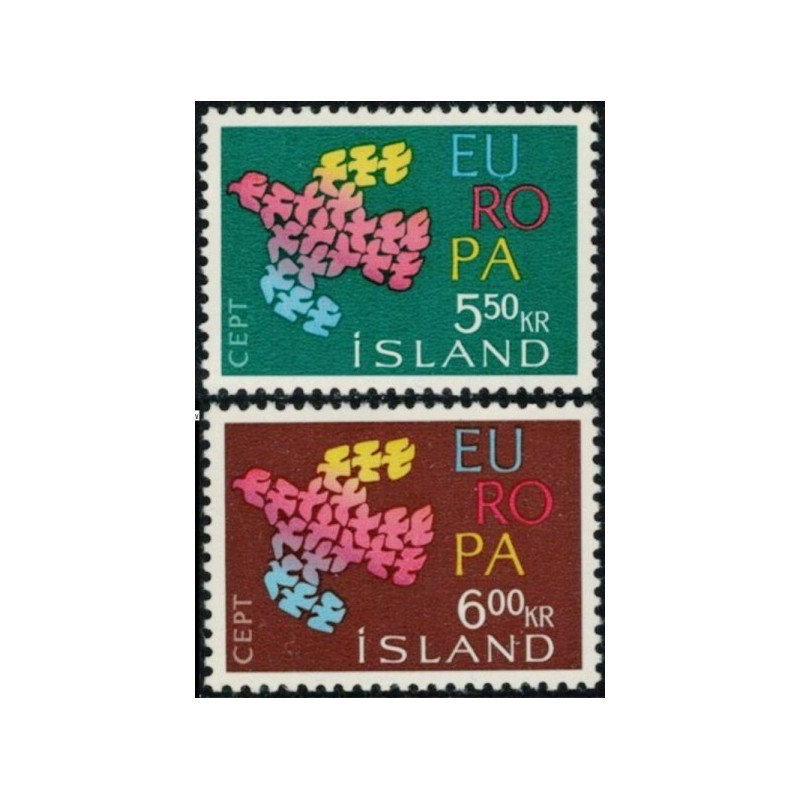Islandijos pašto ženklai (1961) - Fantastiškos Europa ženklų kainos