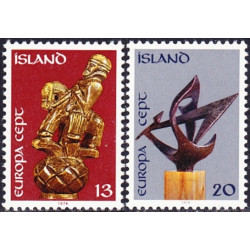 Islandijos pašto ženklai (1974). Skulptūros