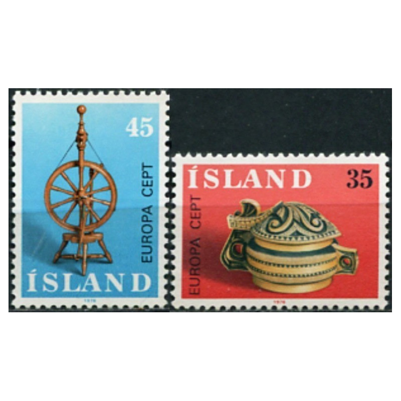Islandijos pašto ženklai (1976). Amatininkų rankdarbiai