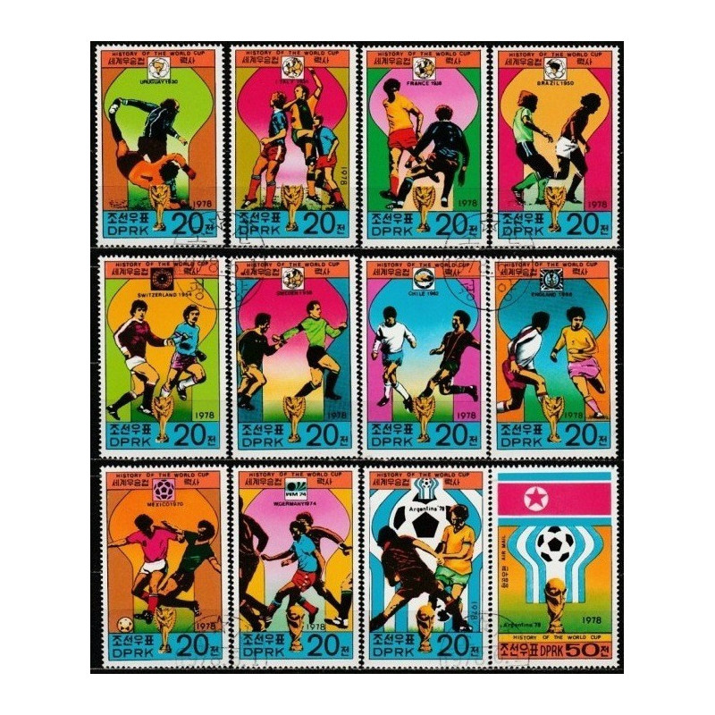 Šiaurės Korėjos pašto ženklai (1978). FIFA Pasaulio taurė