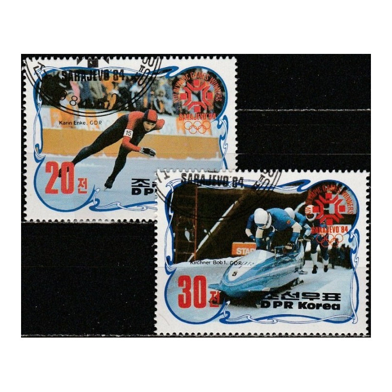 Korea stamps (1984) for sale. Winter Olympic Games Sarajevo, winners