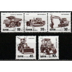 Korea stamps (1995) for sale. Construction machinery