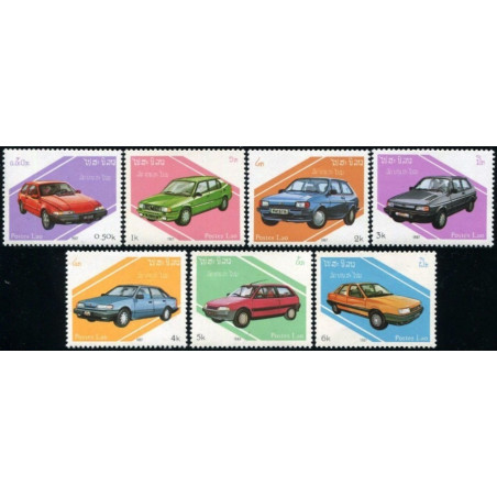 Laos stamps (1987) for sale. Cars