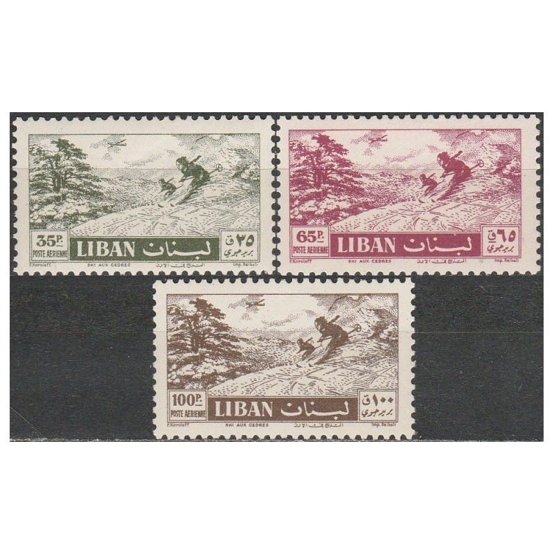 Libano pašto ženklai (1957). Slidinėjimas