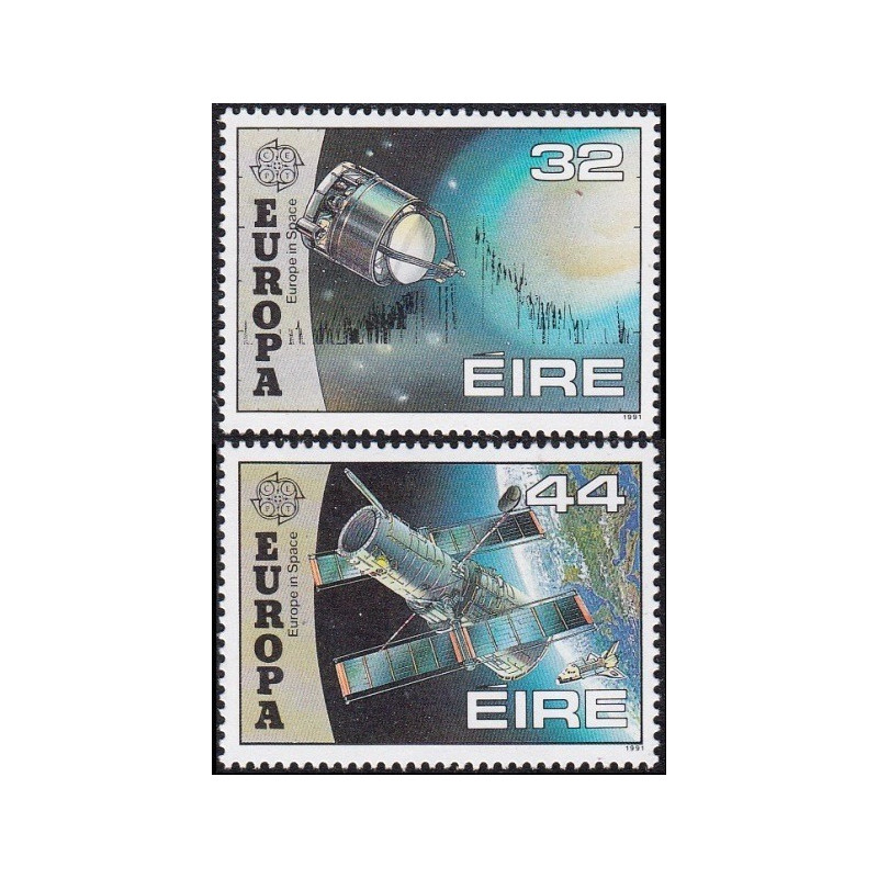 Airijos pašto ženklai (1991). Europos kosmoso tyrinėjimai