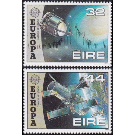 Airijos pašto ženklai (1991). Europos kosmoso tyrinėjimai
