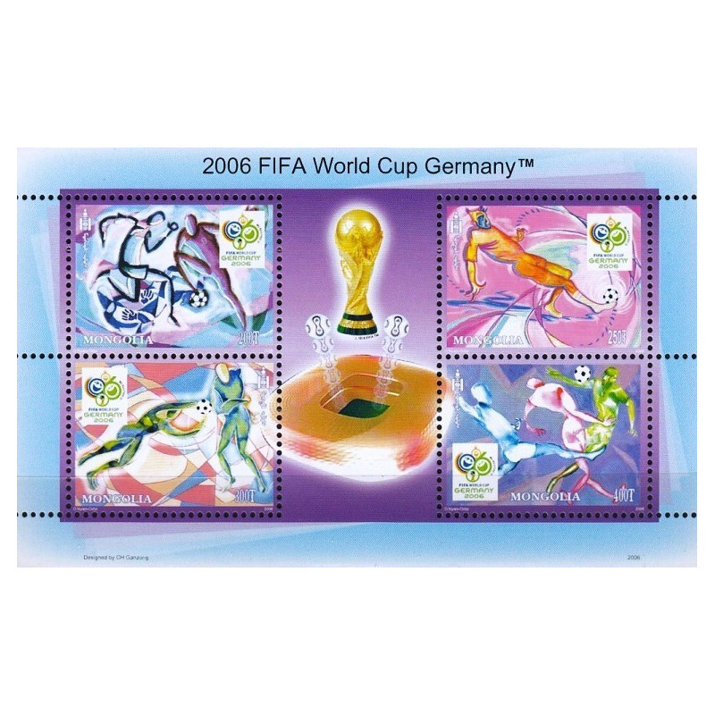 Mongolijos pašto ženklai (2006). FIFA Pasaulio taurė Vokietijoje