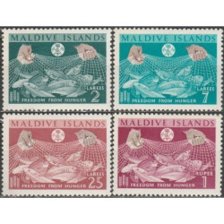Maldyvų pašto ženklai (1963). Žvejyba (kampanija prieš badą)
