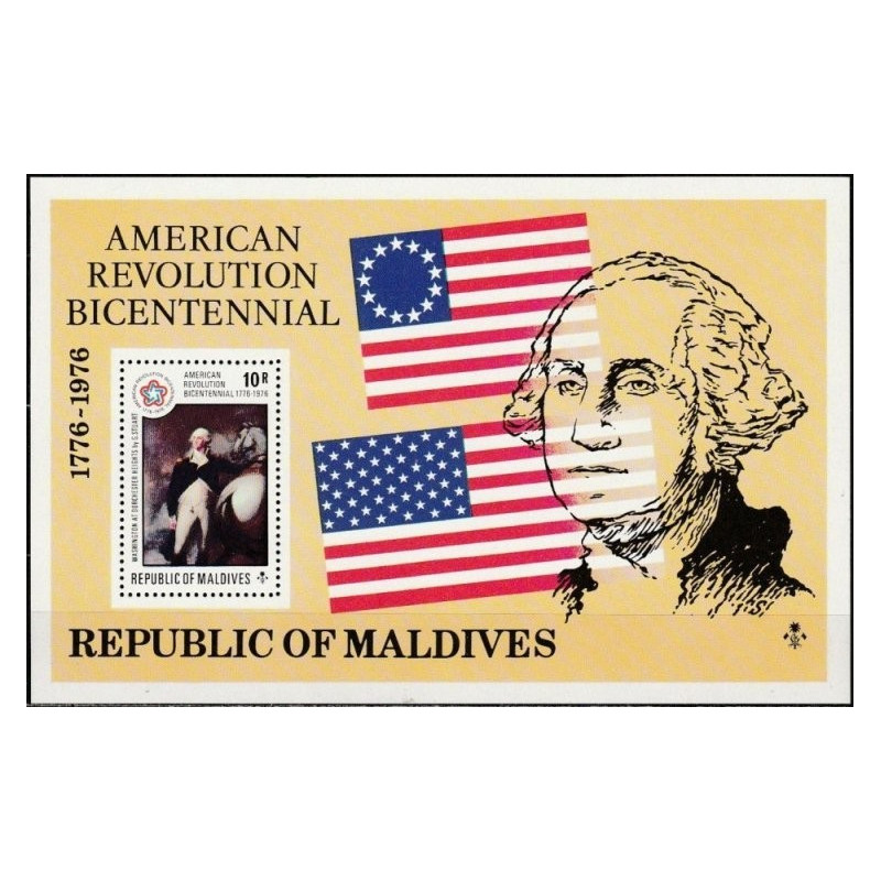 Maldives stamps (1976) for sale. American Revolution