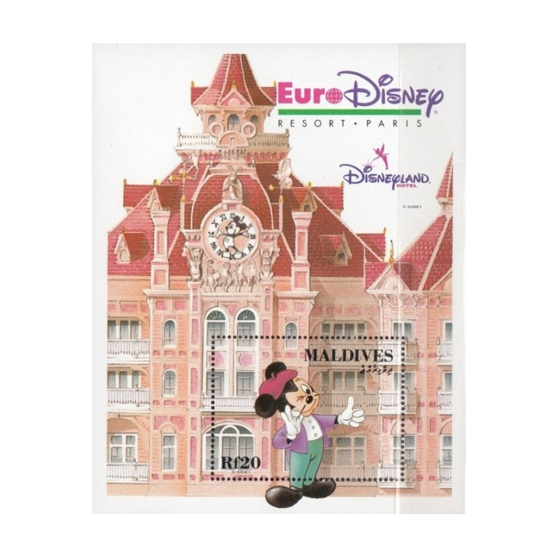 Maldives stamps (1992) for sale. Euro Disney in Paris