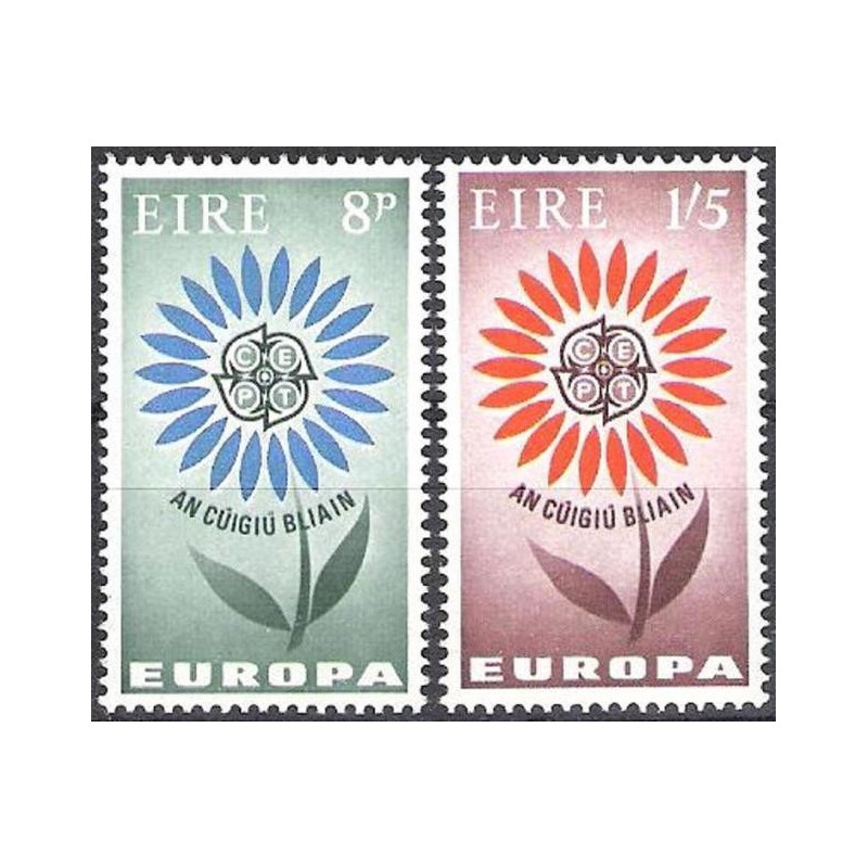 Airijos pašto ženklai (1964) - Fantastiškos Europa ženklų kainos‎