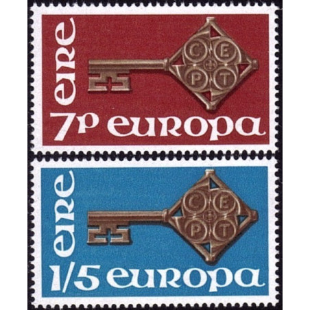 Airijos pašto ženklai (1968) - Fantastiškos Europa ženklų kainos‎