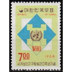 South Korea stamps (1968) for sale. World Health Organization