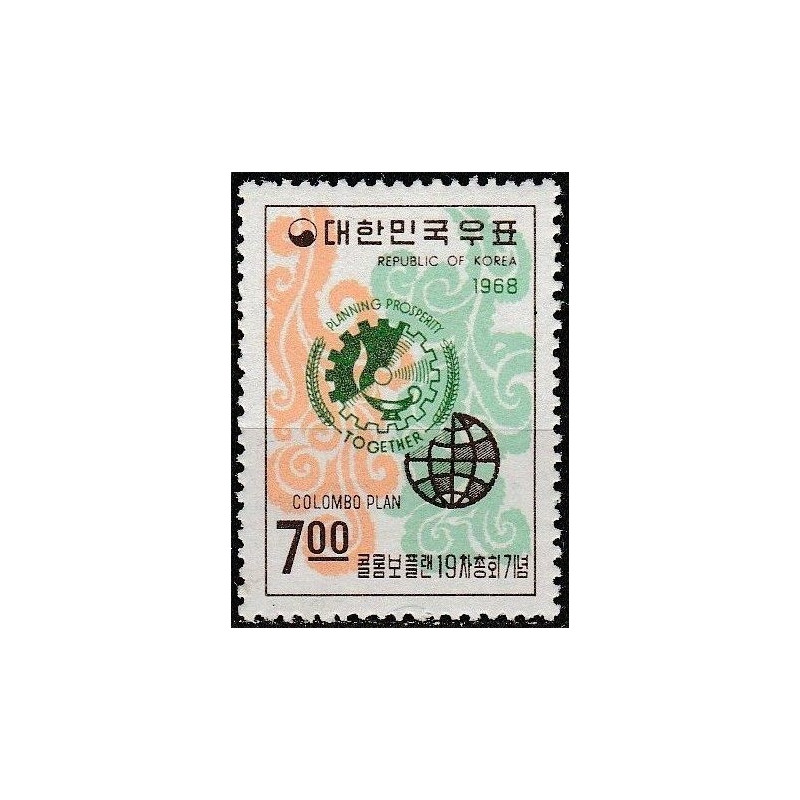 Pietų Korėjos pašto ženklai (1968). Ekonominė pagalba