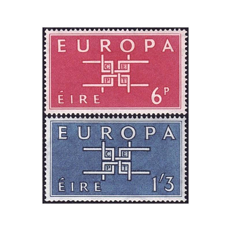 Airijos pašto ženklai (1963) - Fantastiškos Europa ženklų kainos‎