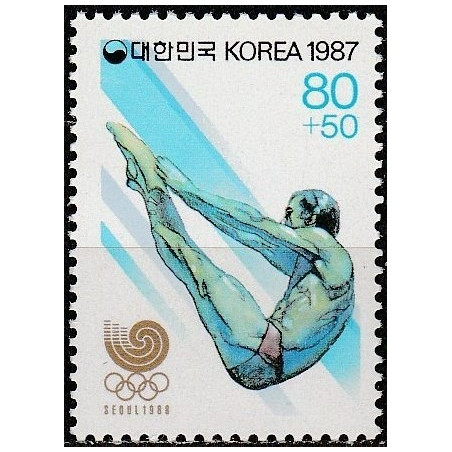 South Korea stamps (1987) for sale. Water sports