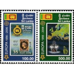 Sri Lanka 2006. Stamps on stamps, map of Europe (50th anniversary Europa issue)