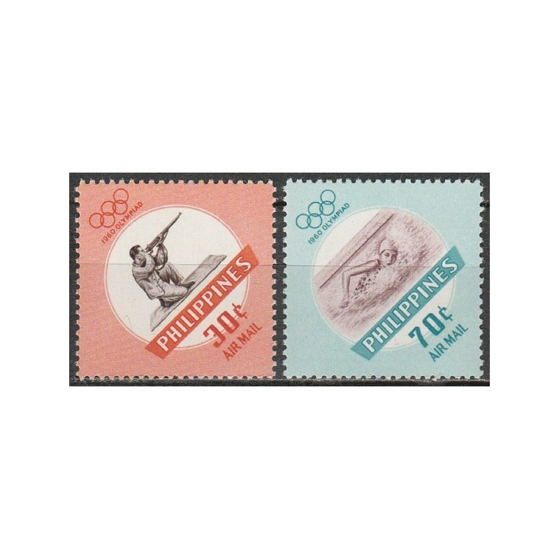 Filipinų pašto ženklai (1960). Romos vasaros olimpinės žaidynės