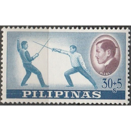 Filipinų pašto ženklai (1962). Chose Rizalas (rašytojas, medikas)