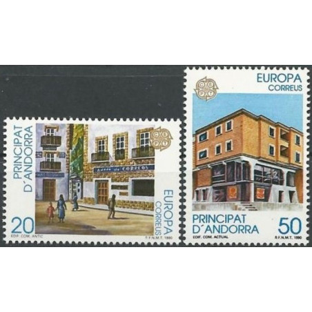 Andoros pašto ženklai (1990). Pašto pastatai