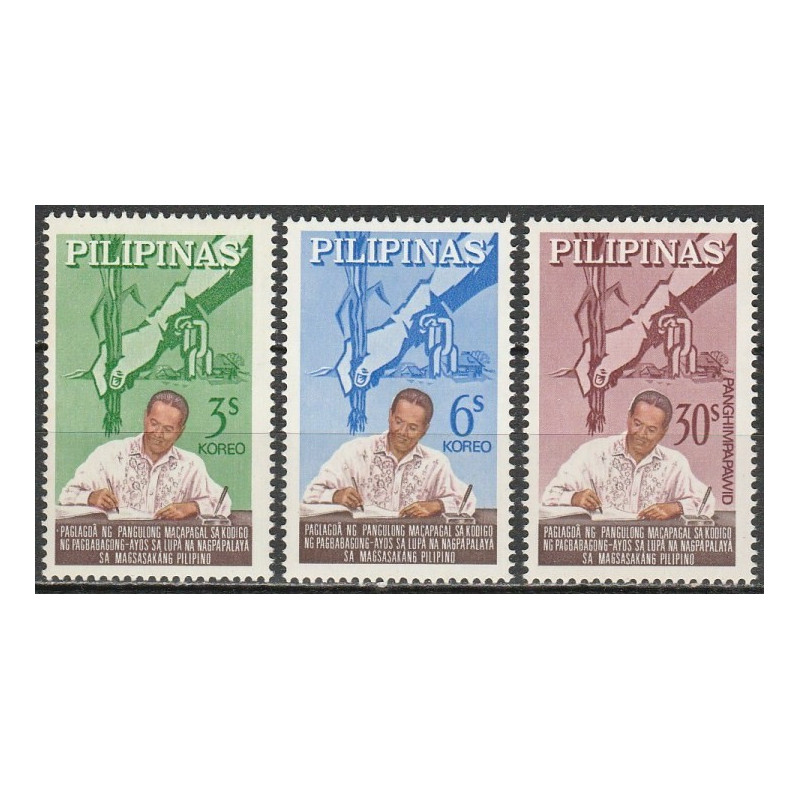Filipinų pašto ženklai (1964). Žemės reforma