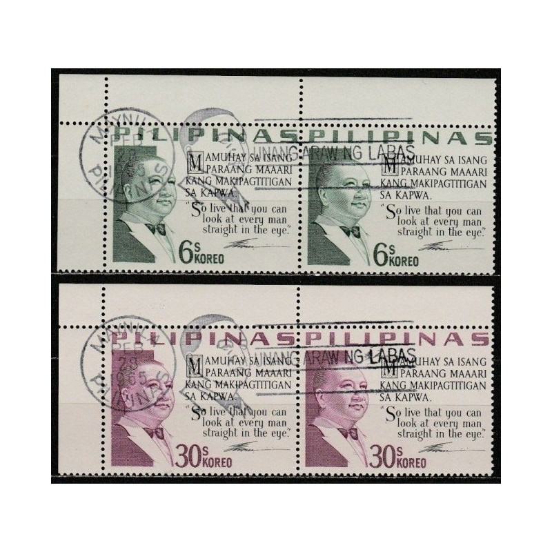 Filipinų pašto ženklai (1965). Prezidentas Elpidio Kirino