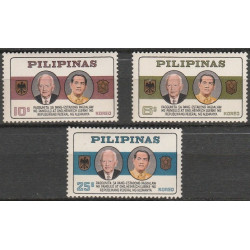 Filipinų pašto ženklai (1965). Vokietijos prezidento H.Liubkės vizitas