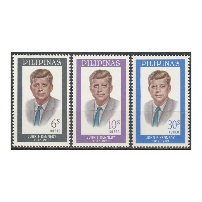 Filipinų pašto ženklai (1965). Džonas Fidžeraldas Kenedis