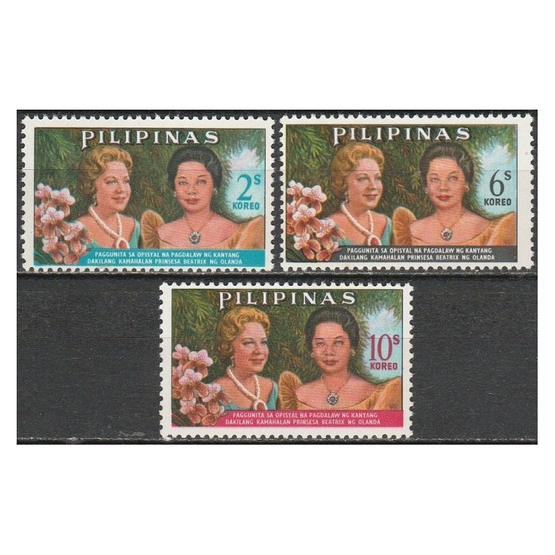 Philippines 1965. Visit of Princess of Netherlands Beatrix