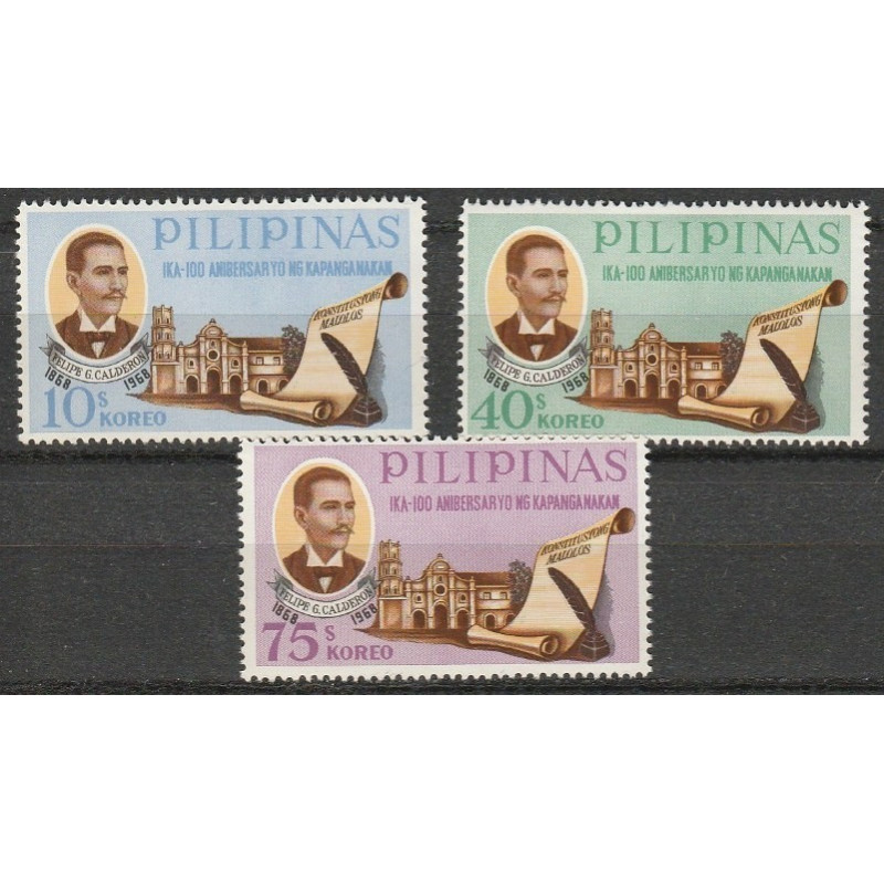 Philippines 1968. Felipe G. Calderon (Father of the Malolos Constitution)