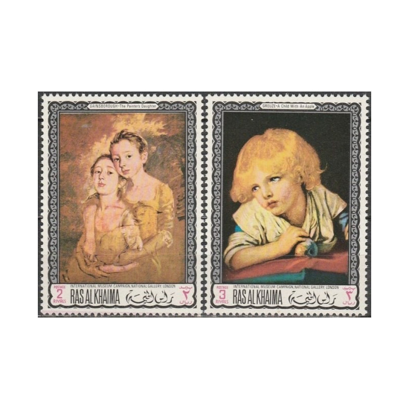 Ras al-Chaimos pašto ženklai (1968). Paveikslai