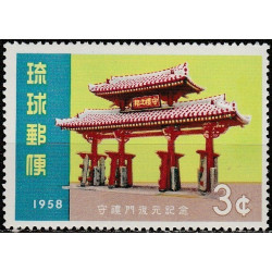 Ryukyu salų pašto ženklai (1958). Vartai (architektūra)
