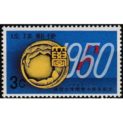 Ryukyu salų pašto ženklai (1960). Naha Universitetas