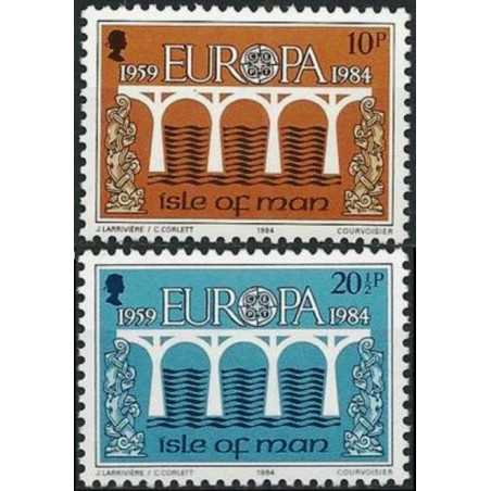 Meno salos pašto ženklai (1984). CEPT - 25-eri metai, Stilizuotas tiltas