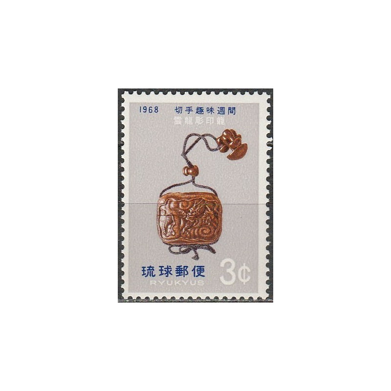 Ryukyu salų pašto ženklai (1968). Senoviniai medicinos instrumentai