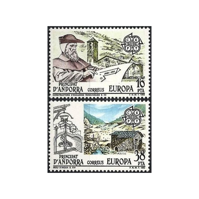Andoros pašto ženklai (1983). Žmonijos išradimai: inžinerija