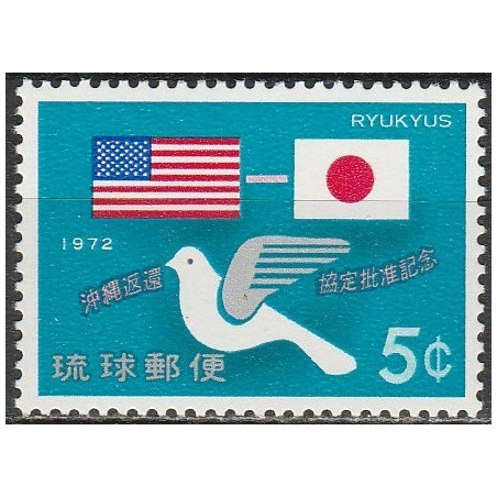 Ryukyu Islands stamps (1972) for sale. Return of Okinawa to Japan
