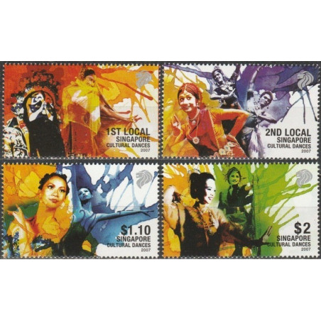 Singapore stamps (2007) for sale. Cultural dance