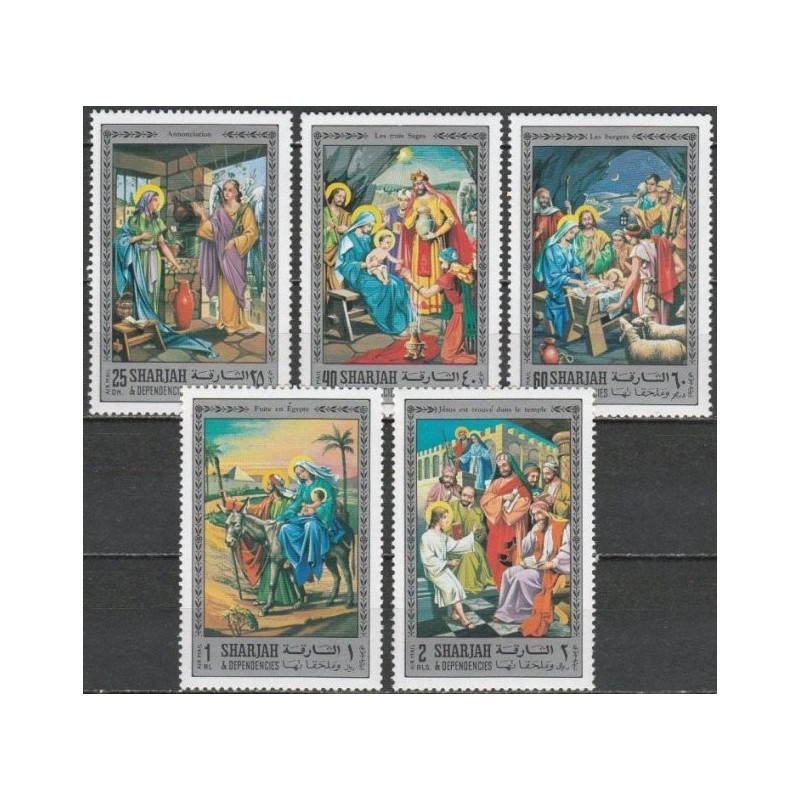 Sharjah stamps (1970) for sale. History of Christianity