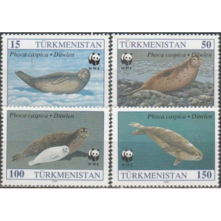 Turkmėnijos pašto ženklai (1993). Kaspijos jūros žinduoliai