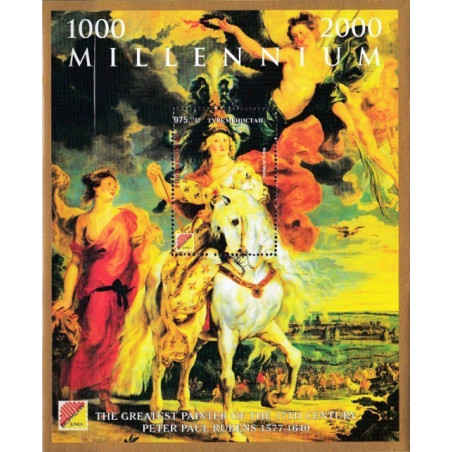 Turkmėnijos pašto ženklai (1999). Rubenso paveikslas