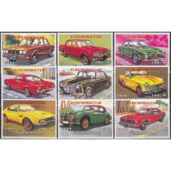 Turkmėnijos pašto ženklai (2000). Automobiliai