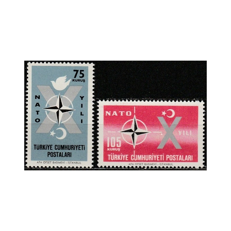 Turkey stamps (1962) for sale. North Atlantic Treaty Organization (NATO)
